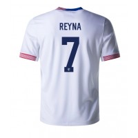 Maglia Calcio Stati Uniti Giovanni Reyna #7 Prima Divisa Copa America 2024 Manica Corta